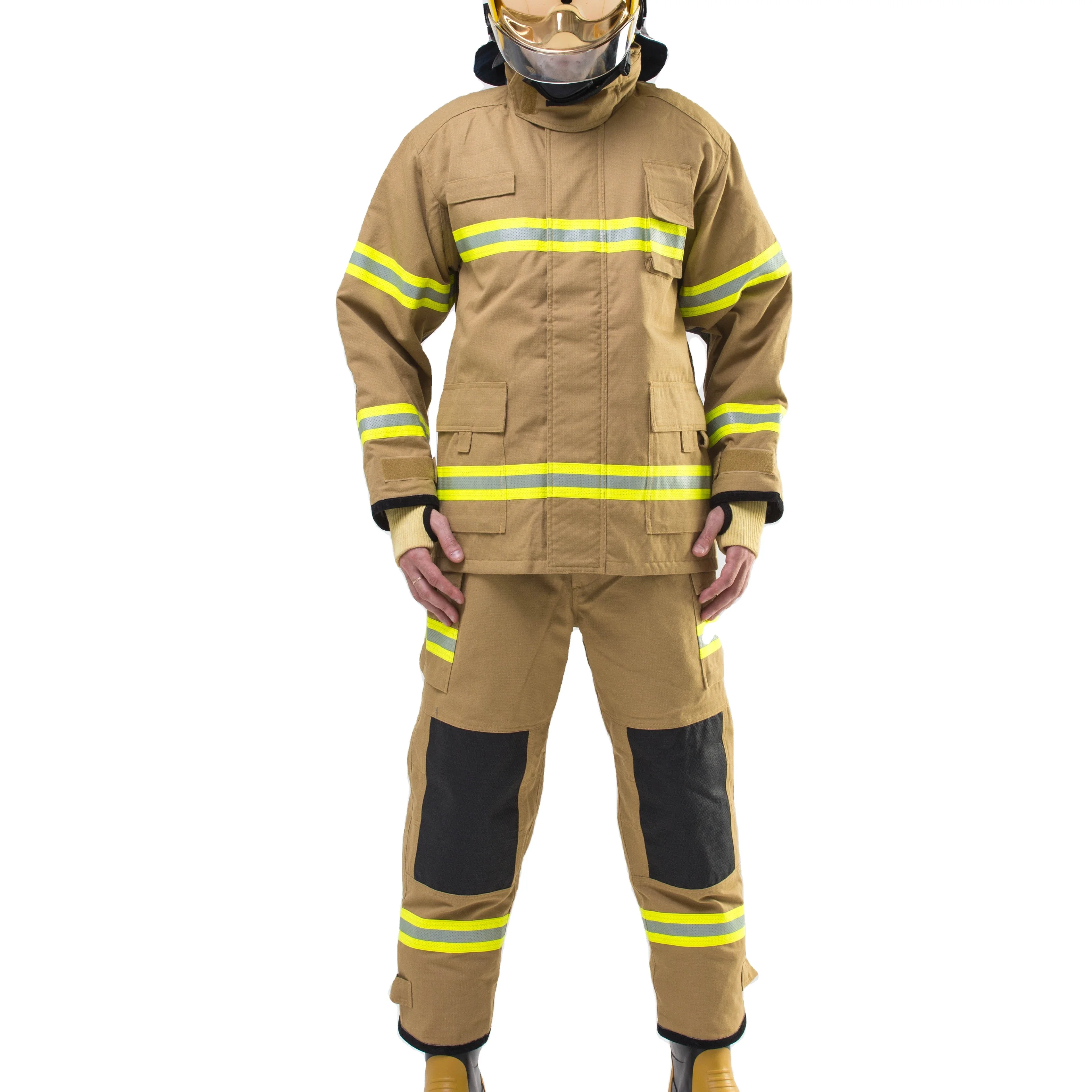 

En469 4 Layers Nomex Fireman Uniform Fire Retardant Firefighter Clothing