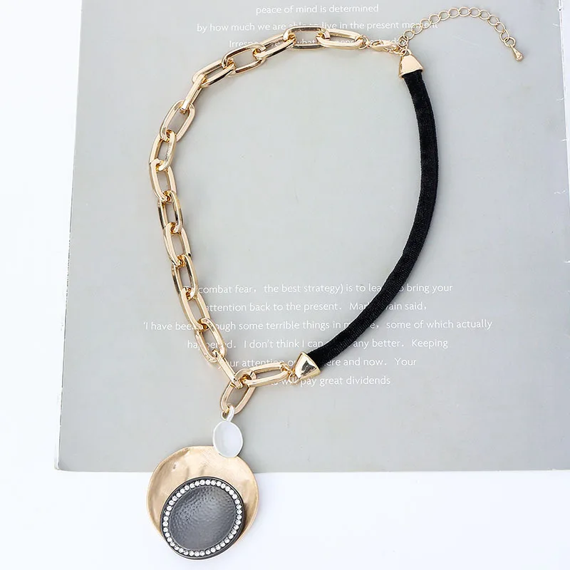 DIY accessories exclusive for popular European and American personality fashion contrasting colors geometric round pearl women's