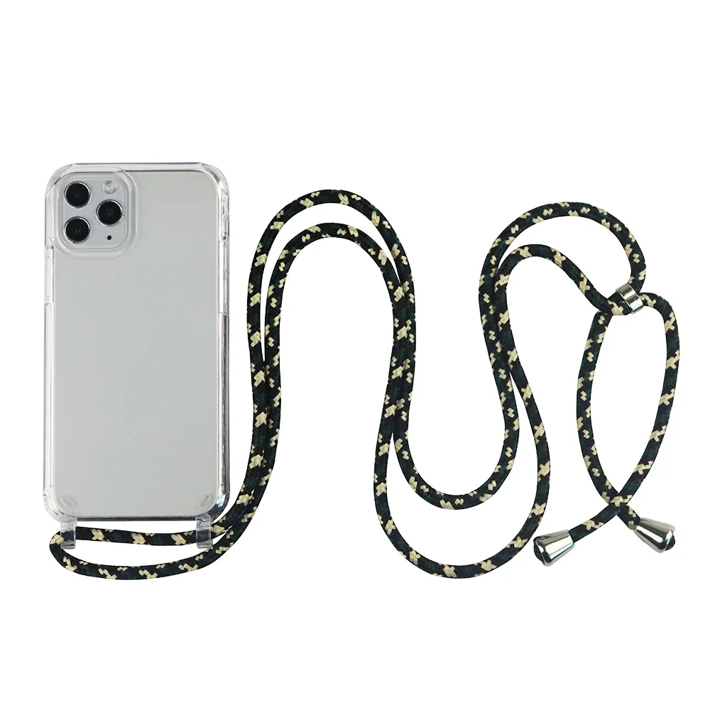 Crossbody-Halskordel-Hülle für iPhone 18 17 16 15 13 Pro Max 12 Mini 14 Plus, transparente Handyhülle mit Trageband – Detail 11