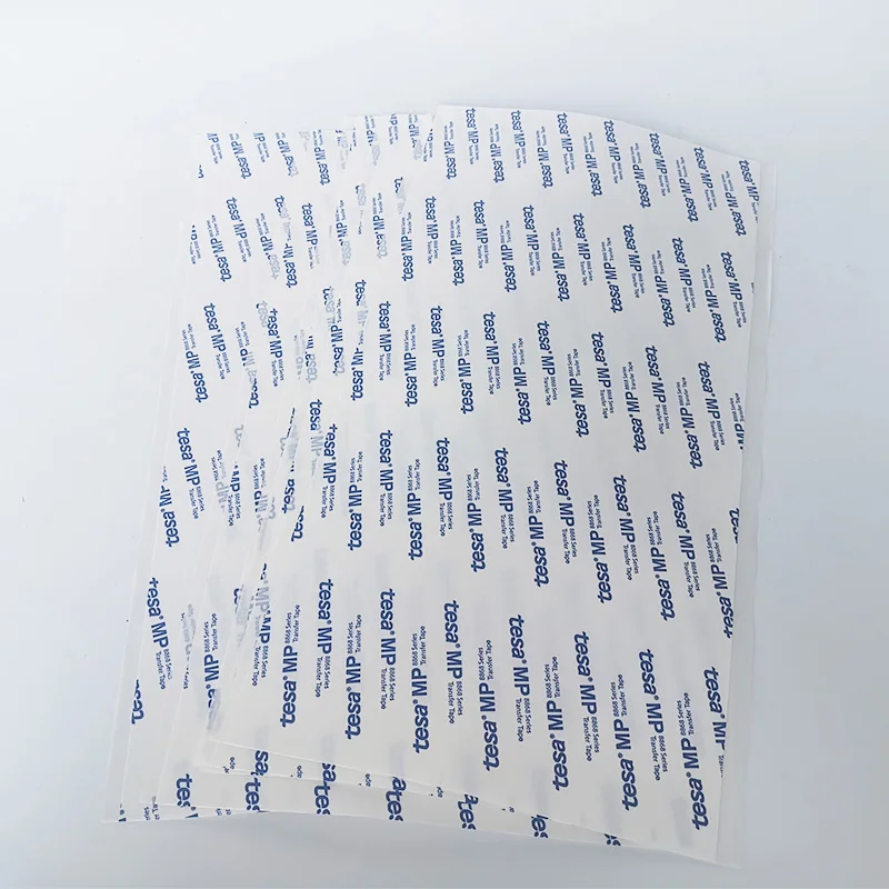 A4 Size Double Coated Adhesive PVC Film Tape Widely for Plastic Fillm Lamination/Bonding Test Strip Tesa 88681 Double side tape