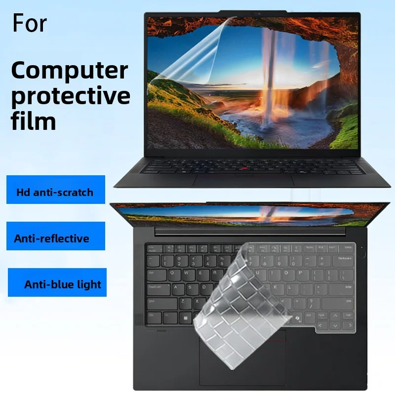 

Anti-reflective and anti-blue protective film suitable for Lenovo ThinkPad E14 Gen7/6 computer screen film keyboard film