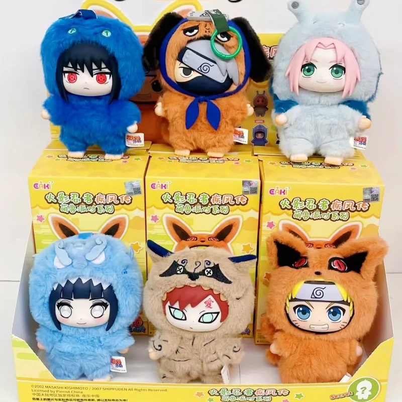 EAKI nueva figura Original de caja ciega de Naruto Shippuden-juguete de peluche hecho a mano para colección y serie de fiestas de regalos