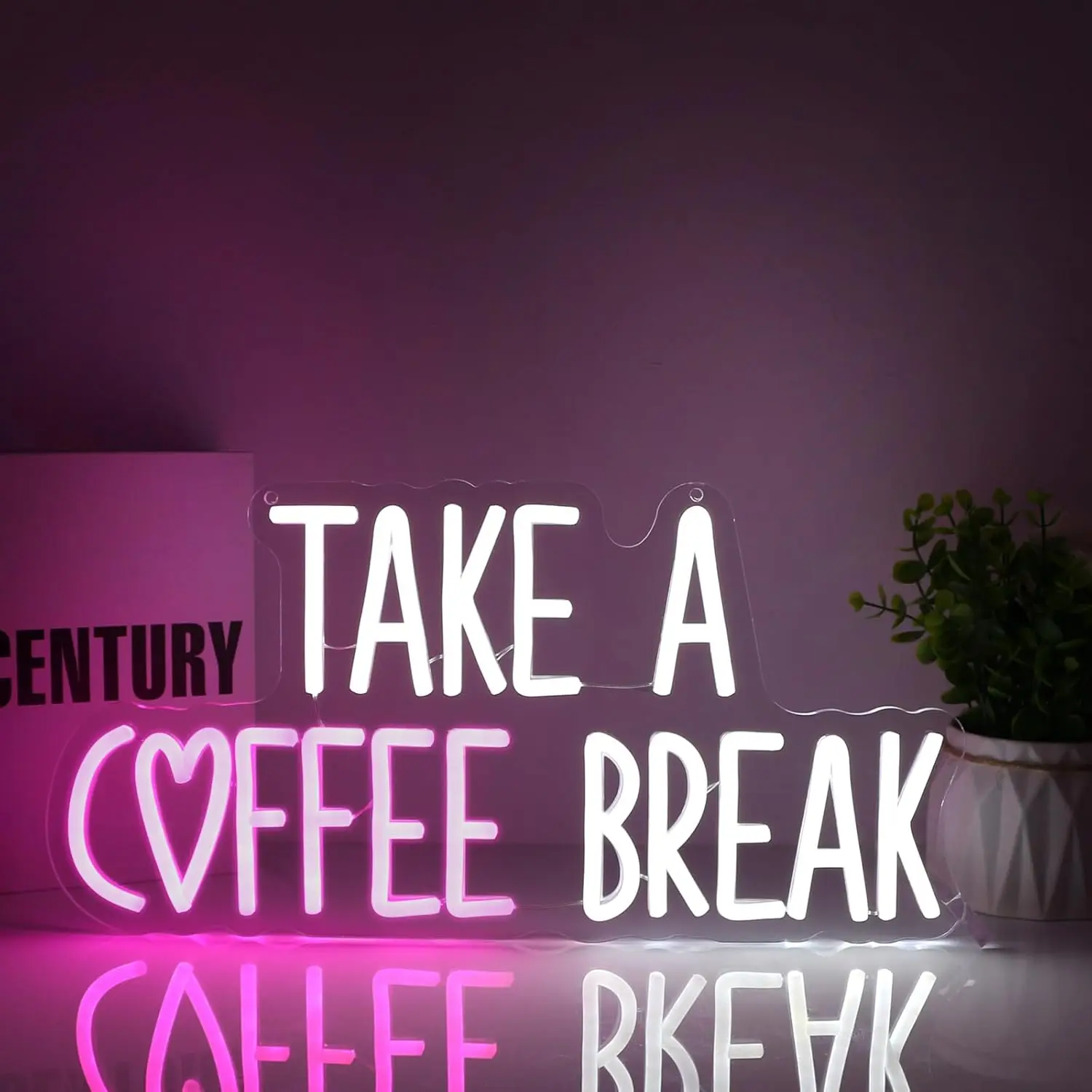 

Неоновая вывеска Take A Coffee Break для декора стен 5/12 В с питанием от USB, открытая вывеска для кафе, настенный декор для кофейни, декора для ресторана