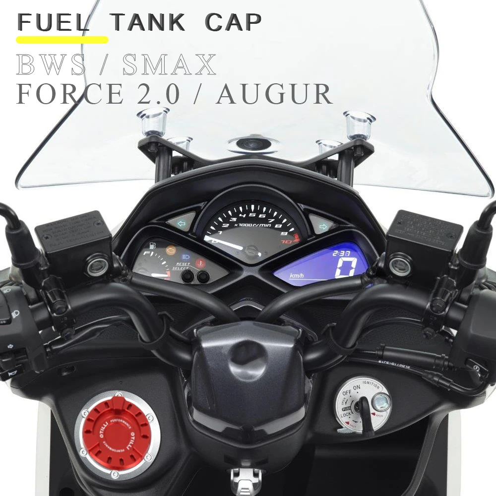 For Yamaha Force FORCE 2.0 Augur AUGUR SMAX BWS New 5 colors Fuel Tank Oil Filler Cover Cap Trim Fuel Tank Cap Cover Decorative