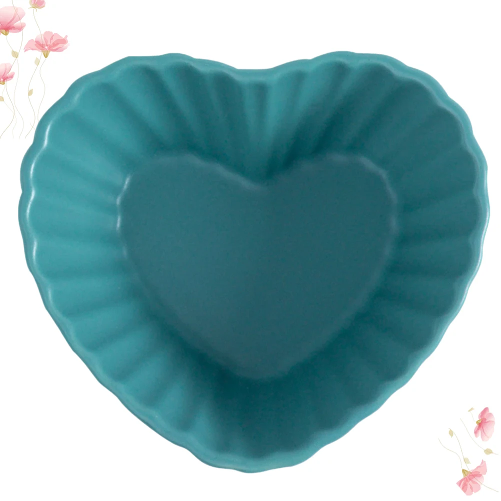

1Pcs Heart Shaped Ceramics Salad Bowl Creative Food Serving Plate Dessert Fruit Bowl Kitchen Dining Home Weddings