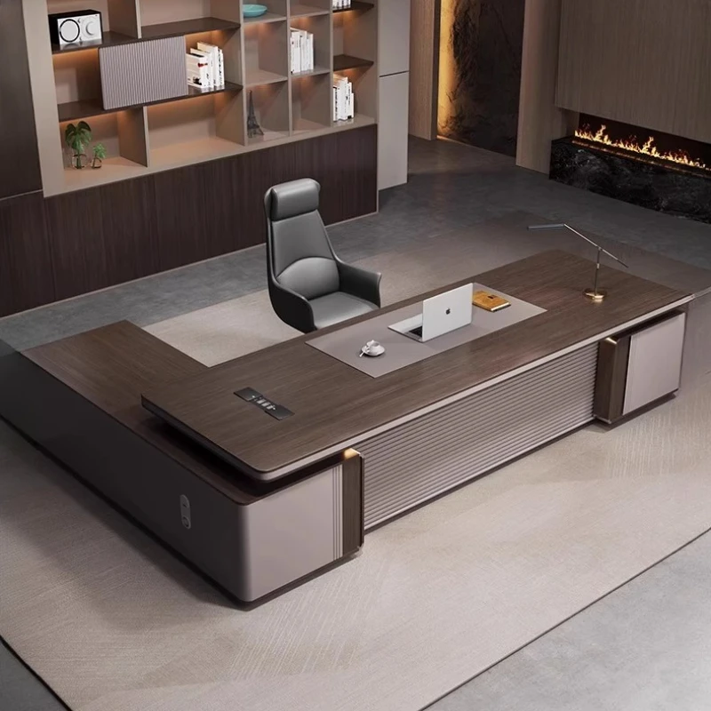 Дизайнерский стол для хранения, роскошный астротический современный деревянный стол для руководителя, дешевая роскошная мебель для офиса Mesa De Escritorio