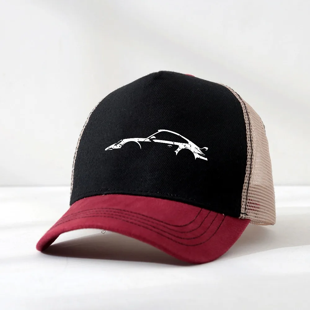 

Classic Sports Car Silhouette Baseball Cap Men Retro Adjustable Dad Hat Casual Automotive Sun Hat Unisex breathable trucker hat