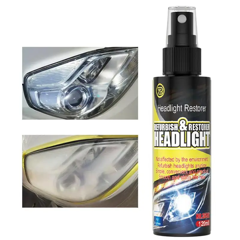 

Automotive Headlight Restoration Fluid Vehicle Head Light Scratch Remover Spray Car Polishing Spray auto Headlight Repair Fluid