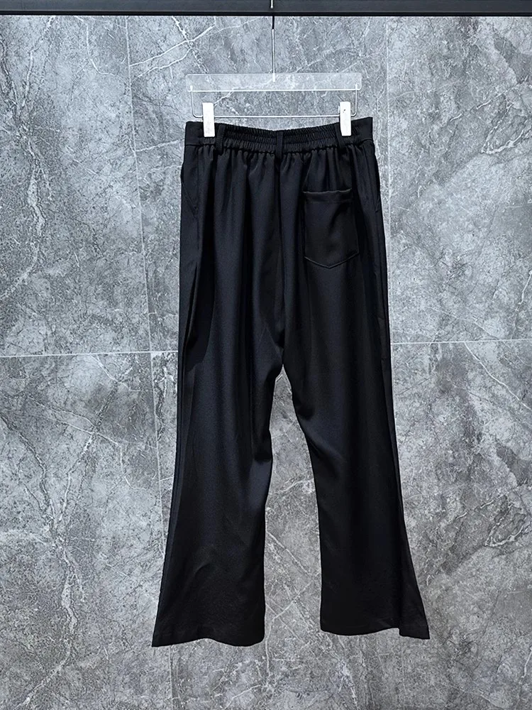 Men Bell-Bottoms Pants Cargo Sweatpants Casual Autumn Cross Black Designer luxurLong Trousers