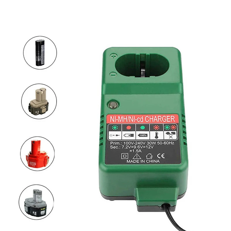 

Battery Charger for Makita 6010D 6261D 6226DWE 6270D 6270DWE 6271D 6271DWE Replacement Charger 7.2V 9.6V 12V 14.4V 18V