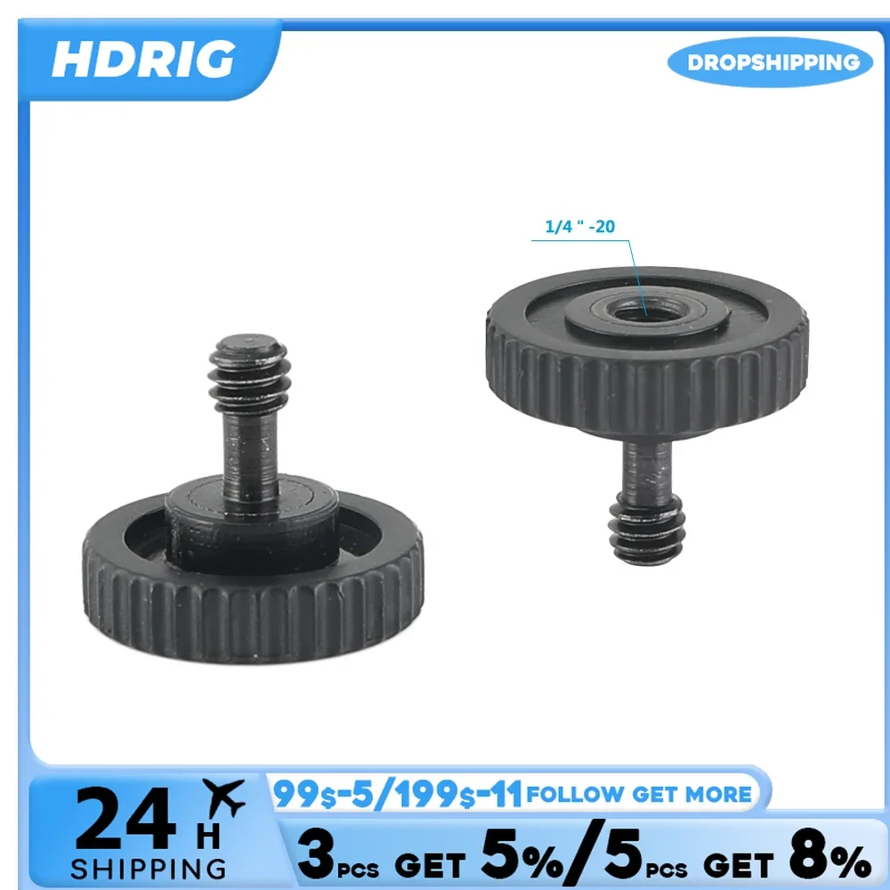 HDRiG 1/4 Inch Male To 1/4 Inch Female Screw Adapter For Tripod devices with 1/4