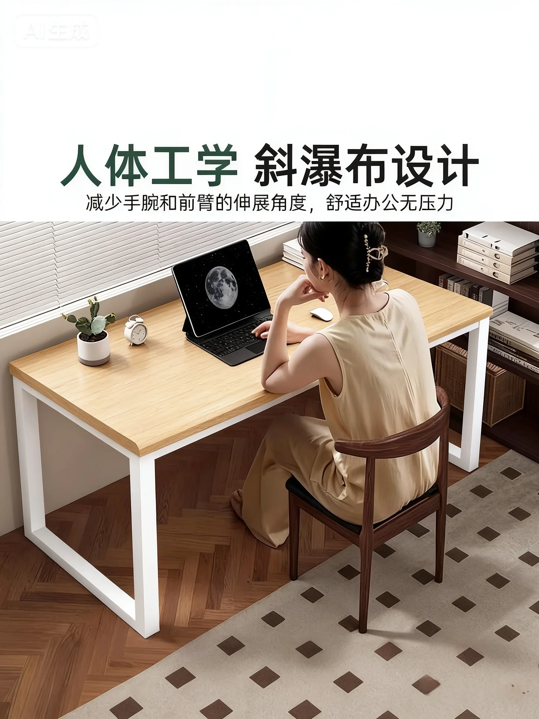 Home computer desk Home desk Desktop e-sports table Rectangular table Study table Workbench