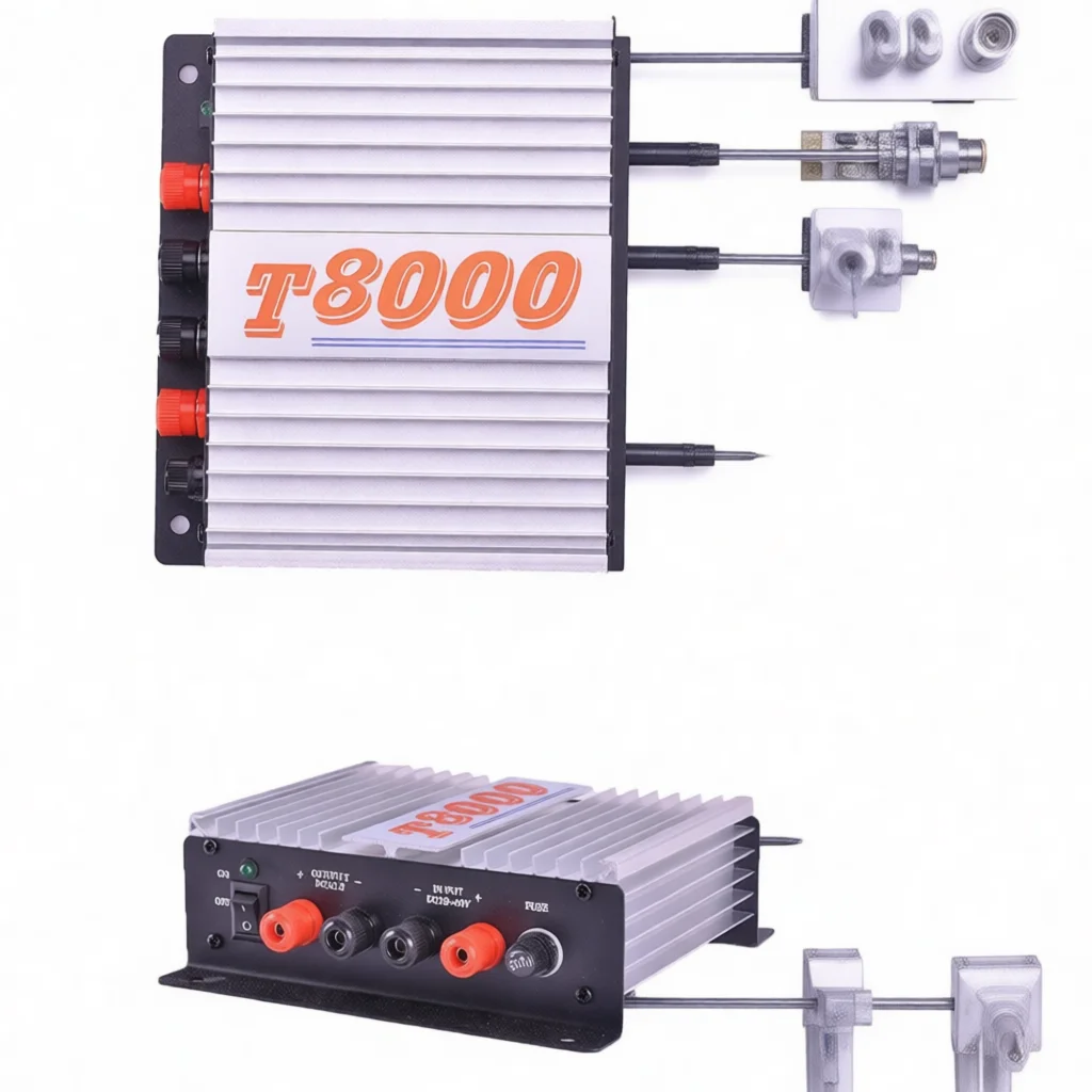Vehicle Power Supply T8000 DC Converter 24V To 13 8V Transformer For Mobile Walkie Talkie Communication Station