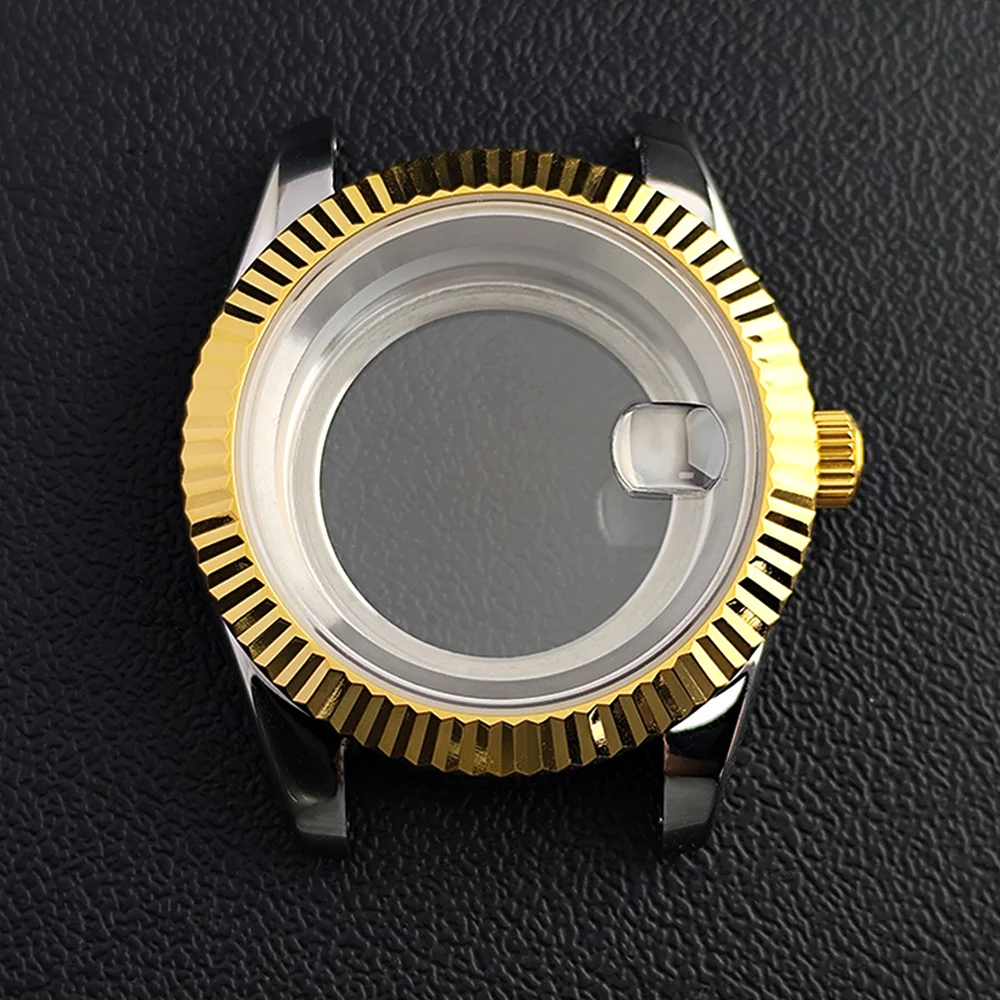 Детали корпуса мужских часов 36/41 мм подходят для механизмов NH34 NH35 NH36, циферблат NH35, сапфировое стекло, коробка для часов, стальной ремешок 20 мм