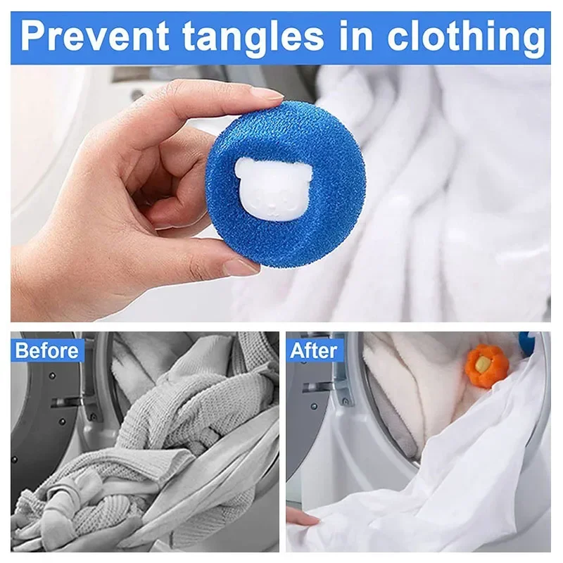 Cleaning Tool Magic Laundry Ball Kit Hair Remover Pet Clothes Removes Hairs Cat and Dogs Home Household Product Dog Accessories