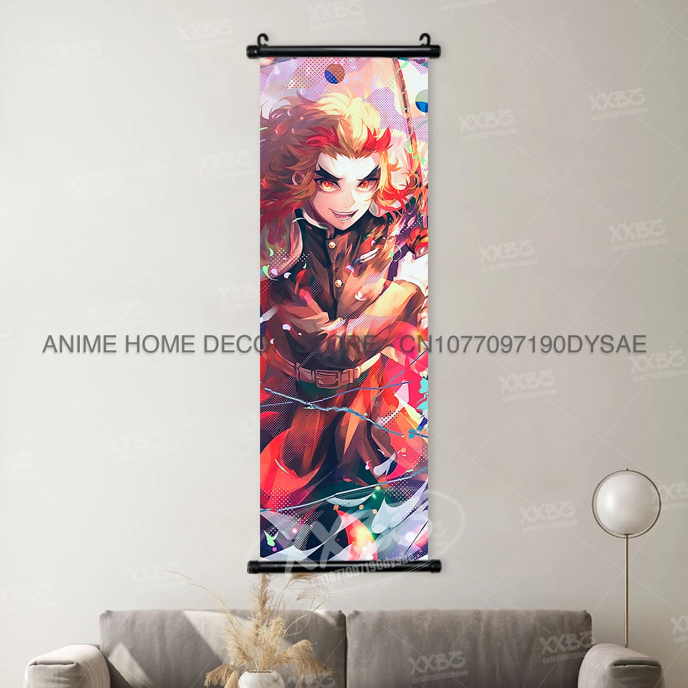 Demon Slayer Poster Kamado Tanjirou Scroll Picture Nezuko Hanging
