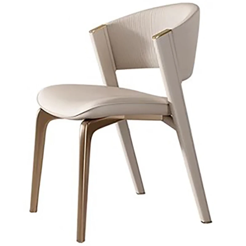 Curve Design Dining Chairs Metal Elegant Gold Leg Office Nordic Living Room Chairs Salon Kitchen Sedie Cucina Home Furniture