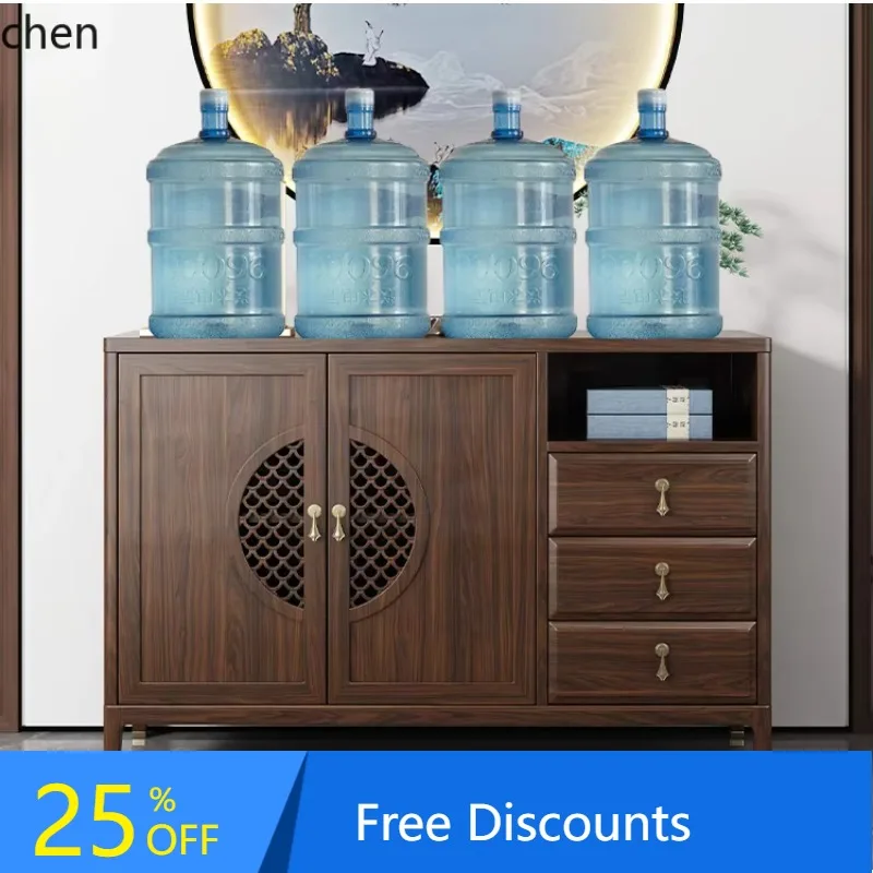 

BF Sideboard Dining Room Shoe Cabinet Wall-Mounted Integrated Storage Solid Wood Entryway Cabinet