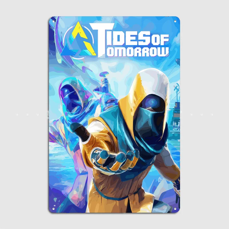 Tides of Tomorrow Game Art Poster Metal Tin Sign Indoor Outdoor Home Decor Bar Custom Posters Wall Room Decorations