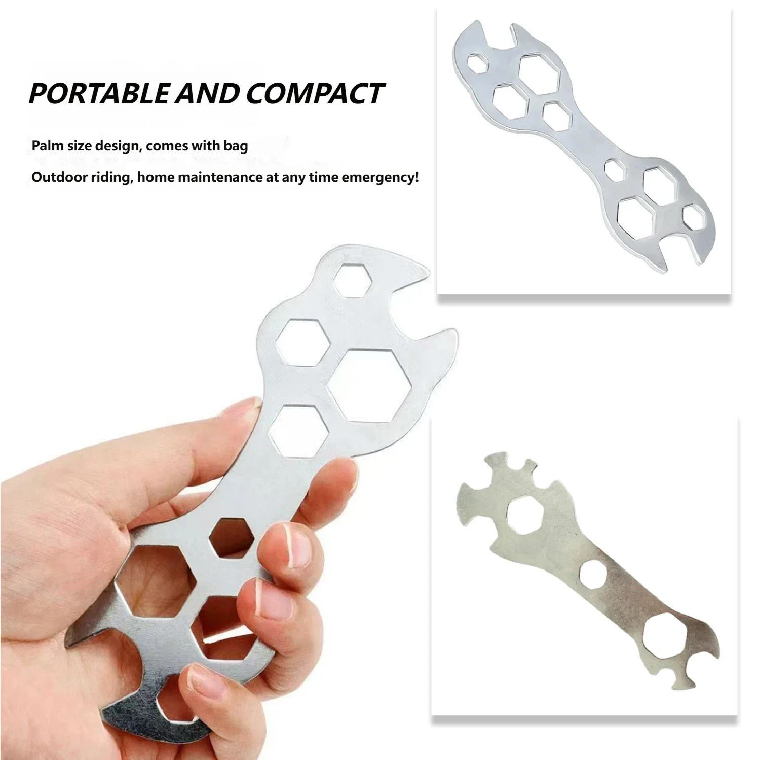 Multifunctional Screwdriver Wrench Adjustable Portable Hand Tool for Car Bike Home Repair