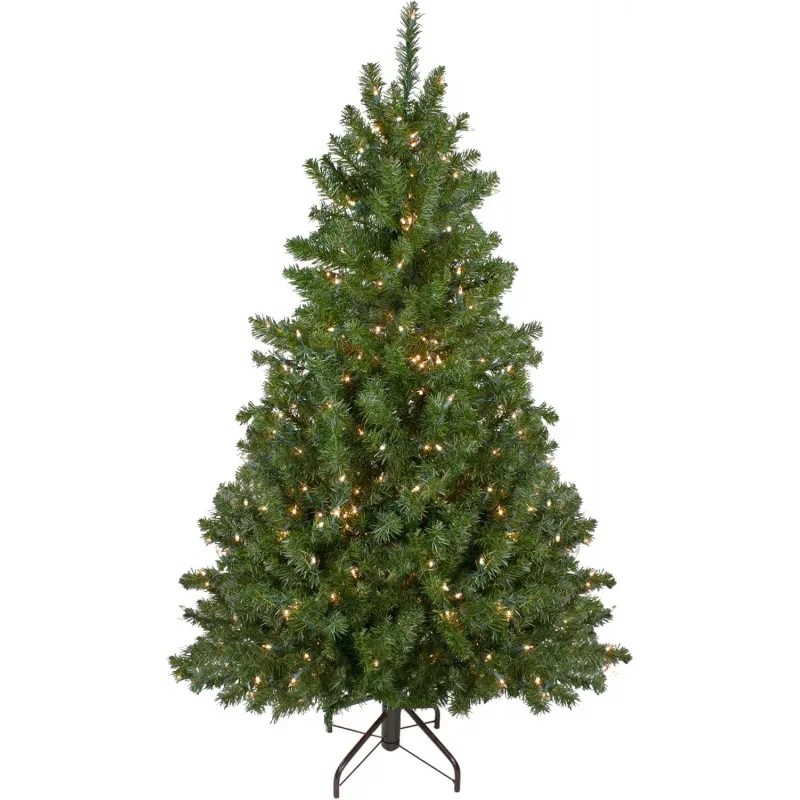 5' Pre-Lit Medium Canadian Pine Artificial Christmas Tree Clear Lights