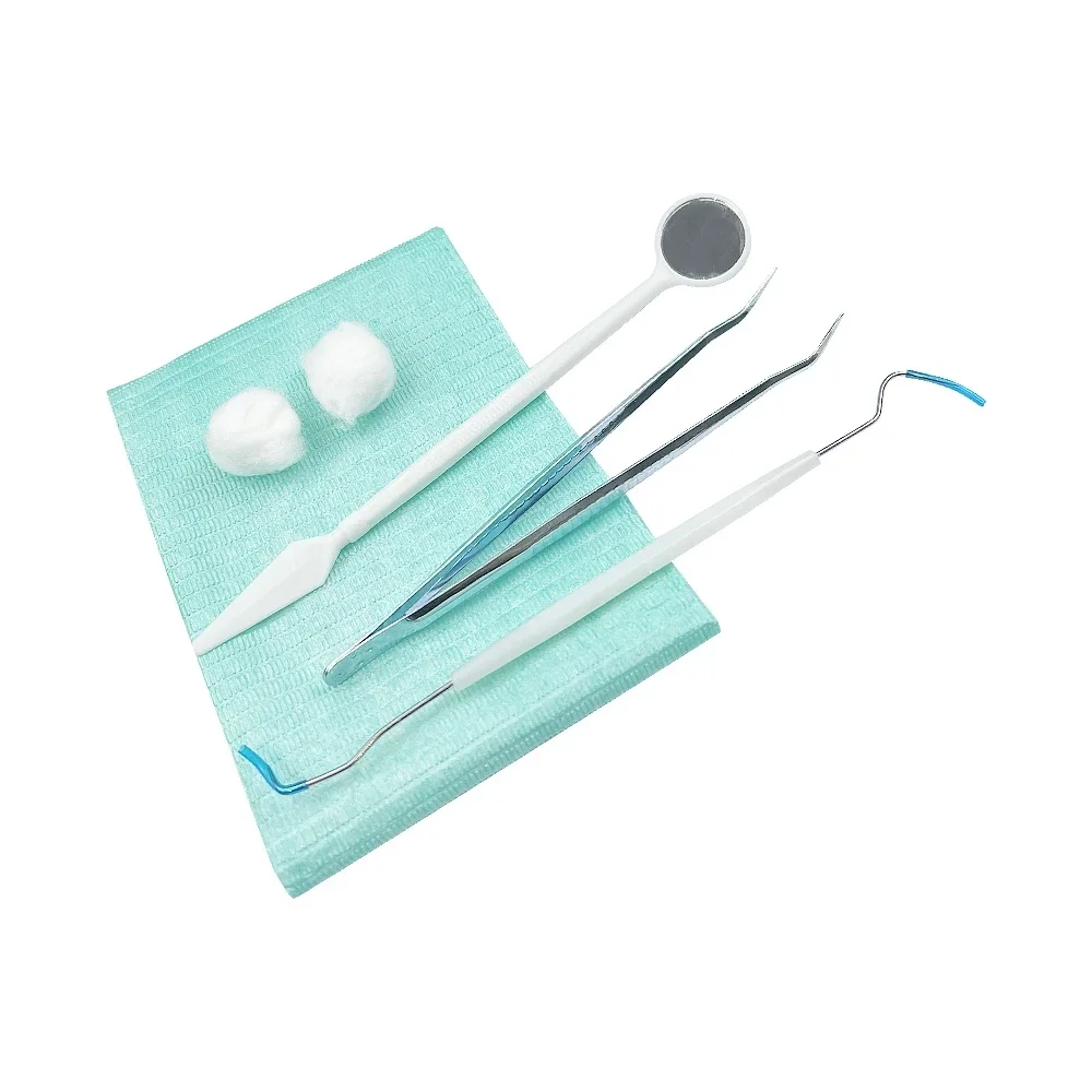 20 x 6pcs/set Disposable Dental Hygiene Kit Mouth Exam Reflector Mirror Teeth Tartar Scraper Pick Spatula Dentists Pick Tools