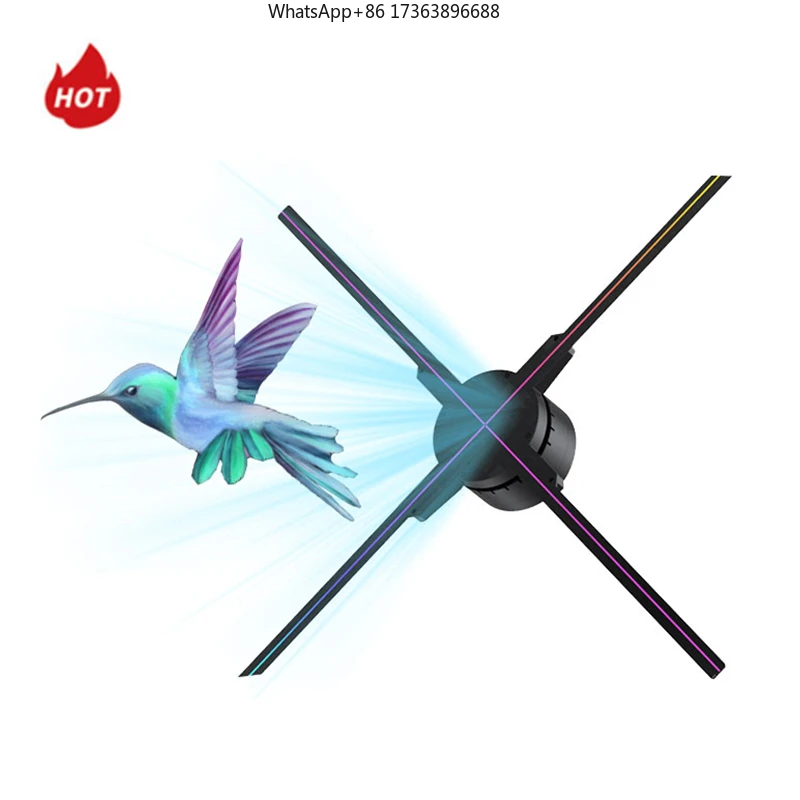 Portable High Quality G574-65 65CM 3x3pcs 3d Hologram Advertising Display Splicing 155cm Wall 3d Hologram Fan