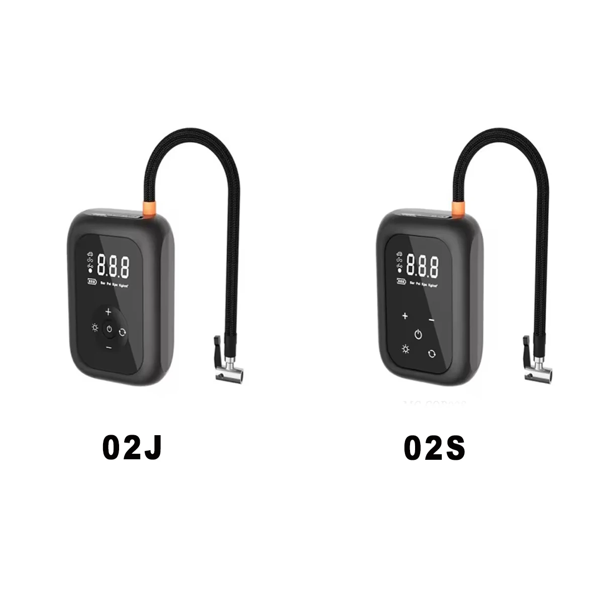 Portable Tire Inflator Auto Air Compressor 150 psi Motorcycle Electric Bicycle Bicycle Ball Pump with Light Emitting Diode Light