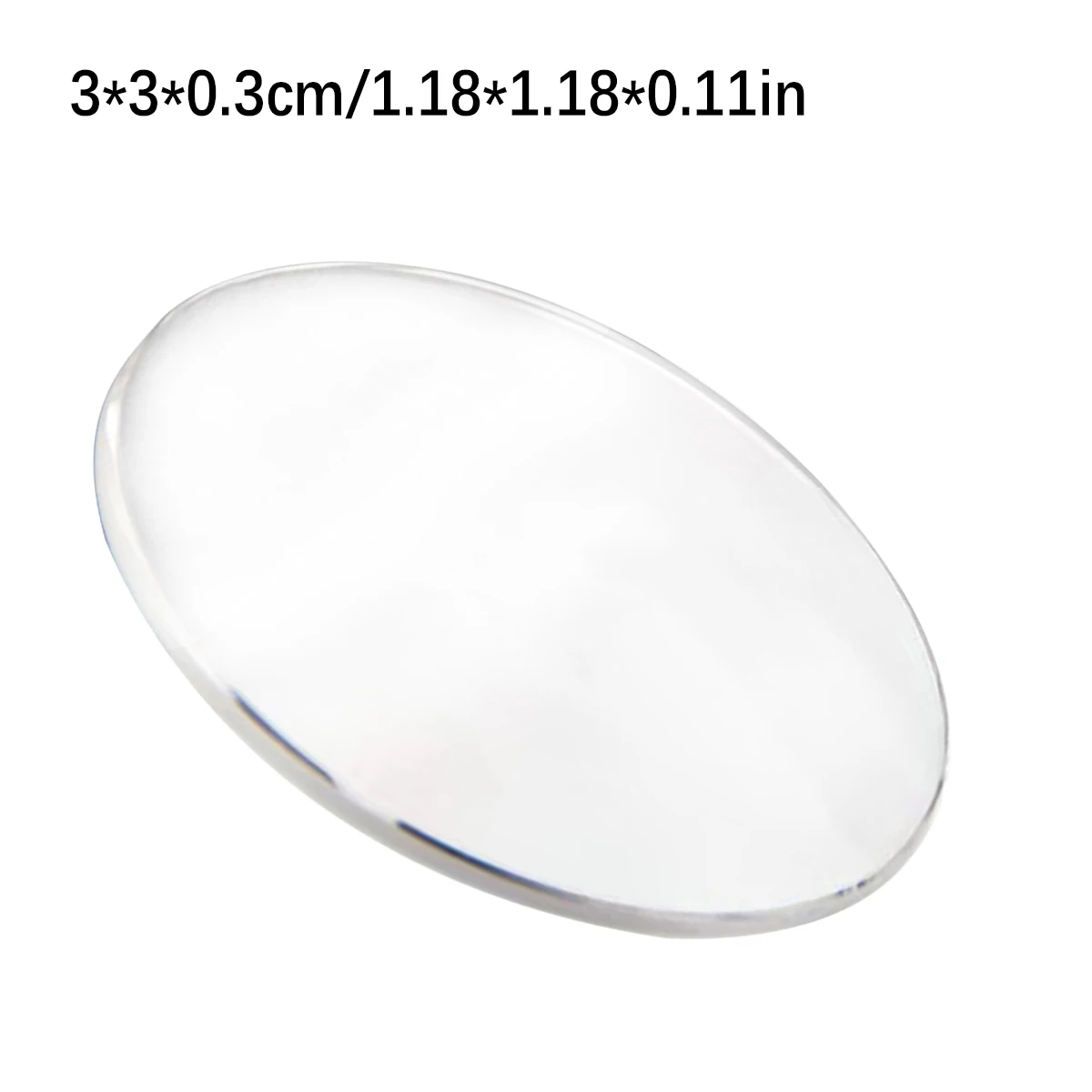 Watch Flat Sapphire Crystal Glass 31.5mm Dia 3.0mm Thickness Round Watch Glass Anti Scratch Transparent Crystal Glass Replace