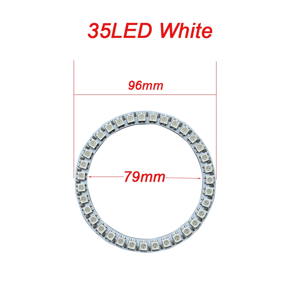 WS2812B Adressierbarer LED-Pixelring 8 bis 241 LEDs WS2812 5050 RGB-LED-Diodenring Farb-IC Integrierte LED – Detail 3