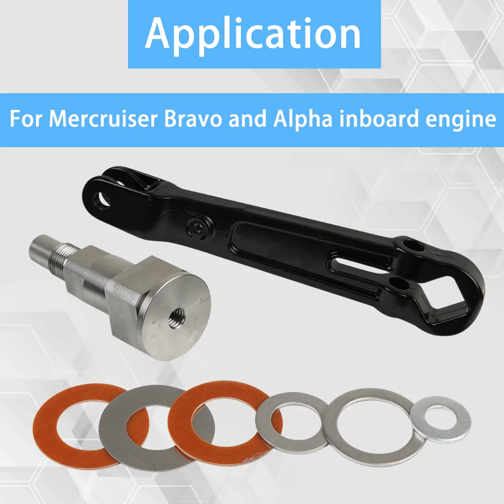 Upper Gimbal Steering Arm Shaft Kit Fit for MerCruiser Bravo and Alpha One Gen 2, Replace# 98230A1 866322A01 866718A01