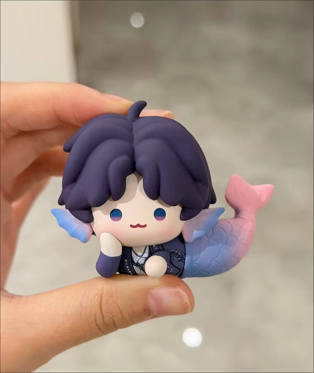 

Love and Deep Space Rafayel Shark Fin Rice Bun [A Cute Summer] Surrounding Q-Version Cosplay Model Cute Desktop Ornament