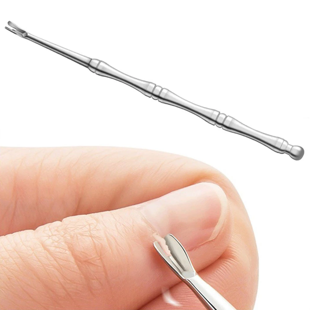 Cuticle Remover Dead Skin Pusher Surgical Grade Stainless Steel Nail Art Manicure Tool Scraper Nail Cleaner Trimmer Pedicure