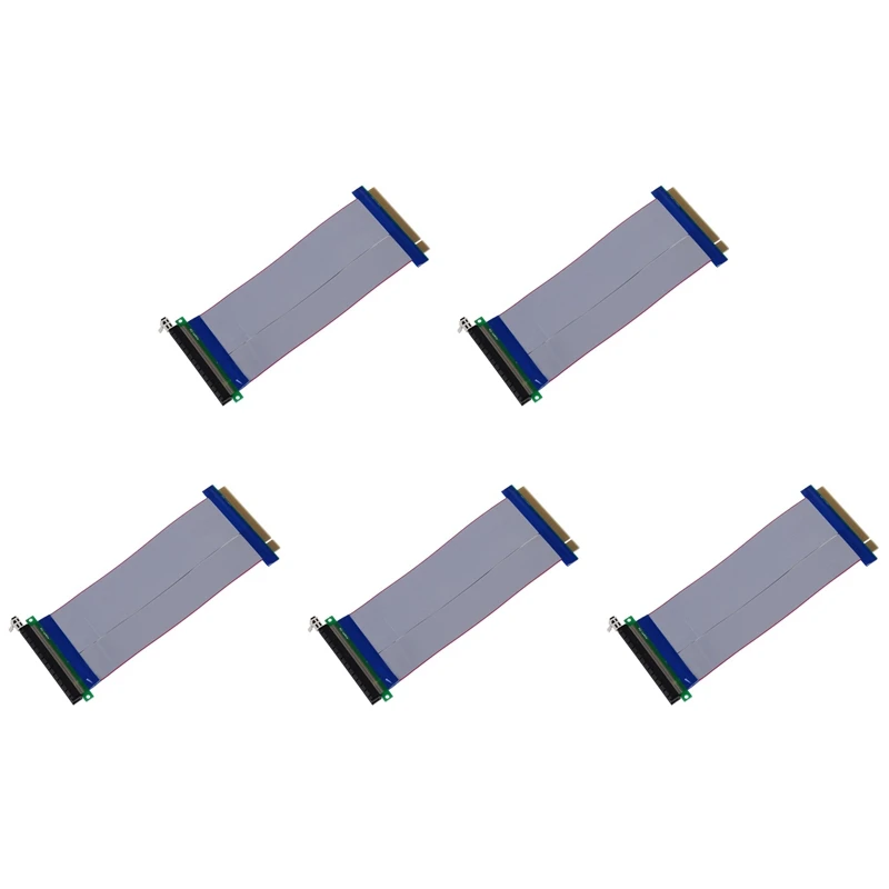 

5X PCI-E Express 16X Удлинительный ленточный кабель Riser Card Flex-AC47