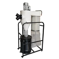 Cyclone Dust Collector 4HP 3KW Industrial Vacuum Cleaner for Woodworking Metalworking Bag Duster 3um Hepa Filter 220V 380V