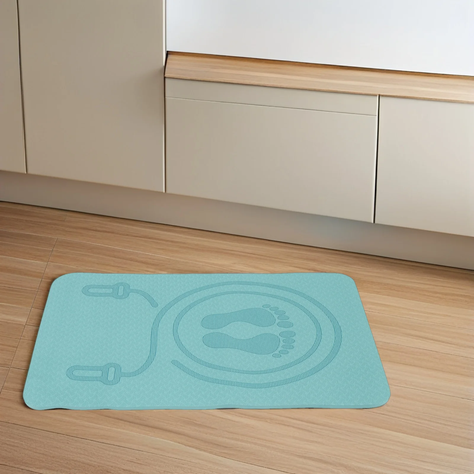 

Anti-slip Jump Rope Mat TPE Material Thickened Yoga Pad for Workout Fitness Kids Exercise Gym Sports