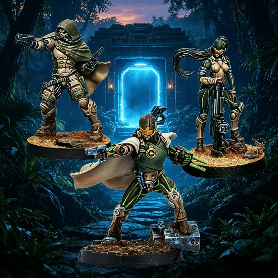 Hassassin Expansion Pack Gamma,Casting Digital Model Assembly Kit, 3 Characters, Unpainted Including Base DIY Model