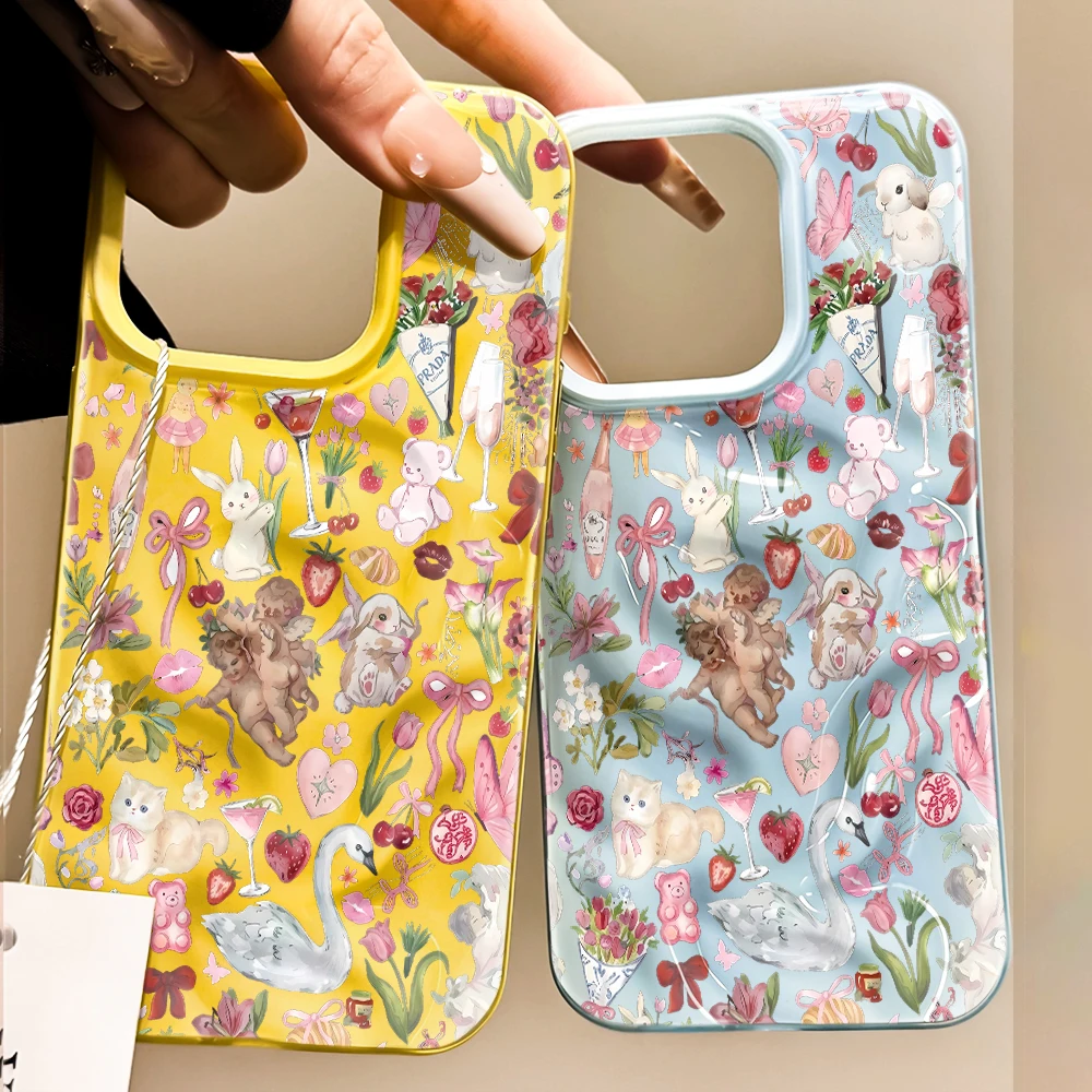 

Artistic Meteorite Wave Texture Aesthetic Case For iPhone 17 16 15 14 13 12 11 Pro Max Plus 17 Air Shock Absorbing Cover