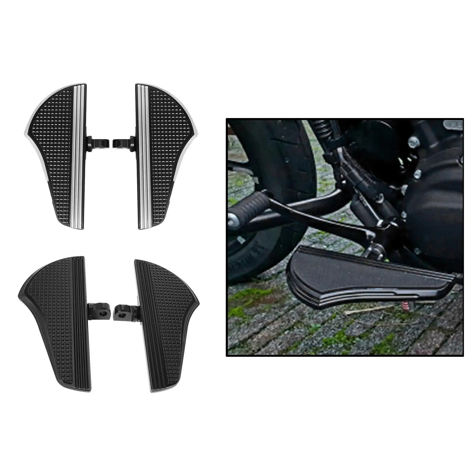 

2pcs Motorbike Passenger Rear Foot Pegs Foot Rest Accessories Supplies for