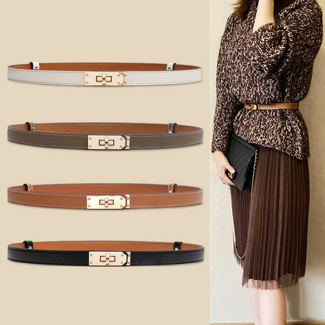 2024 New Dress Jeans Women Belts Brand Designer Luxury Belt For Lady High Quality Cowhide Leather Belt Width 1.8cm