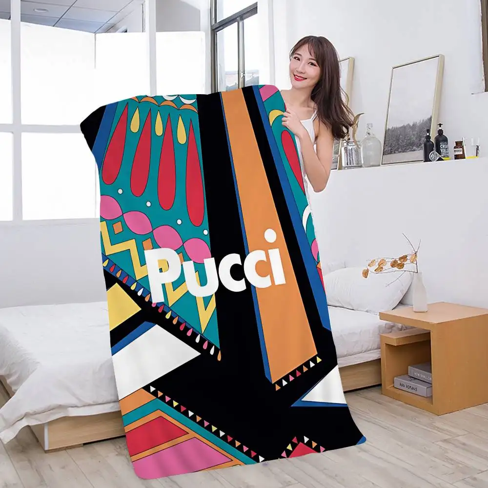E-Emilios P-PucciS Logo Beach Towel Colorful Bath Towels For Girl Microfiber Quick Dry Custom Sand Free Beach Yoga Spa Gym Pool