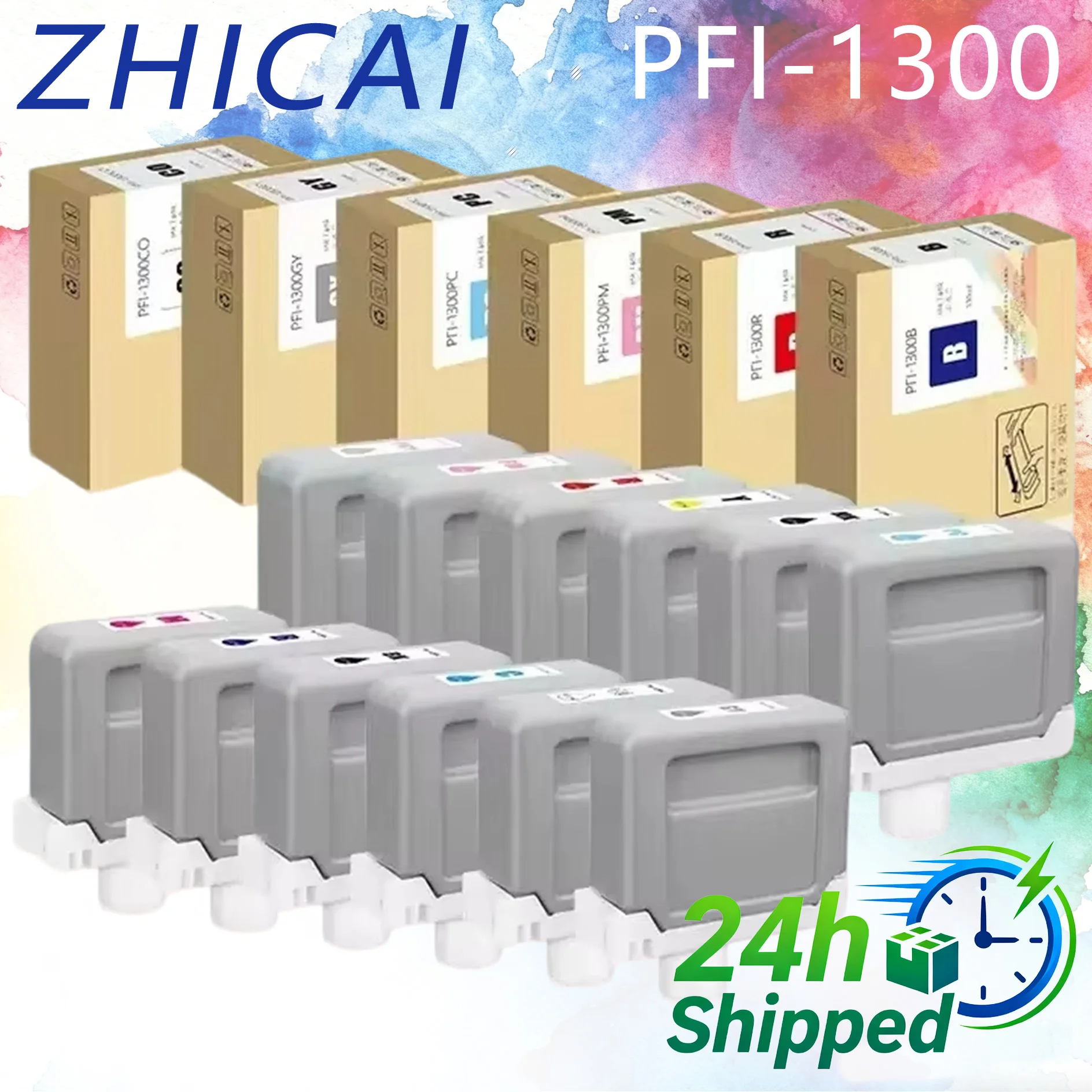PFI1300 PFI-1300 330ml Ink Cartridge Compatible for Canon Pro 2000 4000 4000s 6000 6000s pro 2100 4100 6100 With Pigment Ink