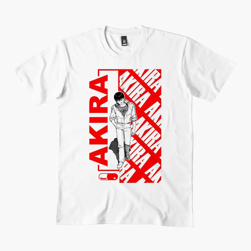 Akira Cyberpunk City Explosion Gift T‑Shirt Katsuhiro Otomo Retro Manga Shotaro Kaneda Neo‑Tokyo Anime Print Short Sleeve Tops