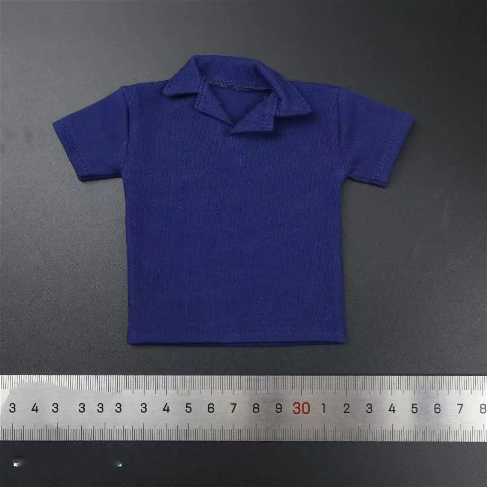 1/6 الرجال عادية لون نقي الاتجاه قصيرة الأكمام المفتوحة طوق قميص بولو TopModel Fil صالح 12 ''ذكر الجندي عمل الشكل الجسم اللعب #5