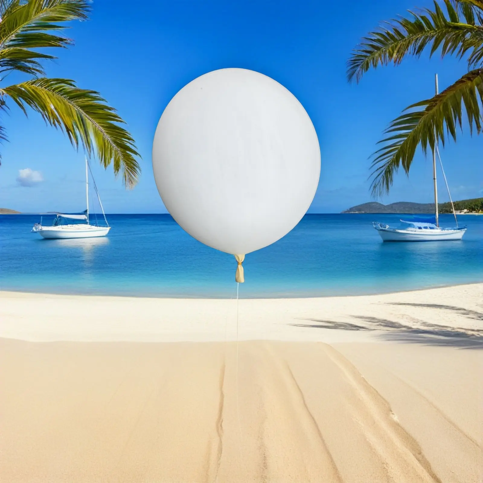 

72Inch Meteorological Balloon Weather Balloon Baby Shower Balloon Latex Balloons White Color Birthday Party Wedding Decoration