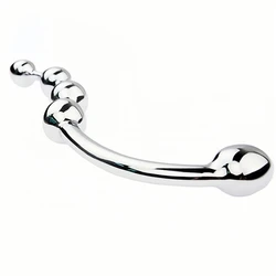 Erotic Metal Anal Plug with Fetish Prostate Double Ended Massage Stick for Couple BDSM Stimulator Anue Dildo G-Spot Sex Toy