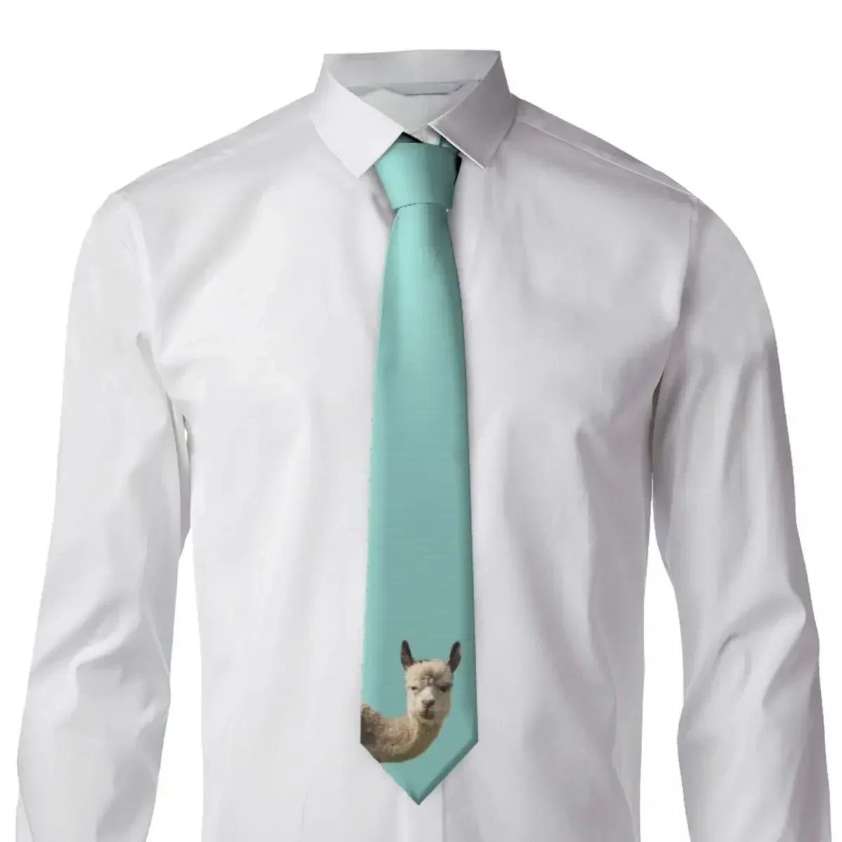 

Funny Alpaca Tie Llama Animals Daily Wear Neck Ties Male Elegant Necktie Accessories High Quality Printed Collar Tie