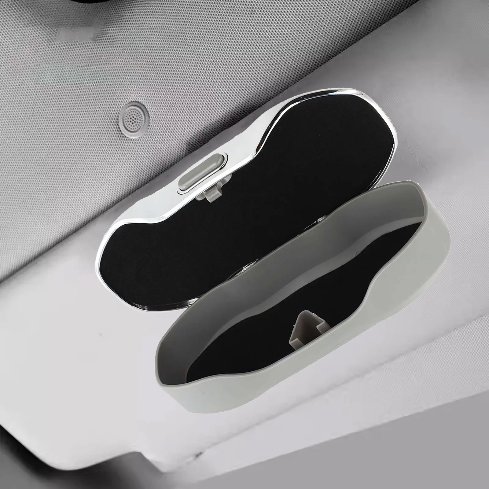 

Automotive Visor Box Black Car Glasses Case Car Interior Accessory Easy Installation Enhanced Protection In The Car
