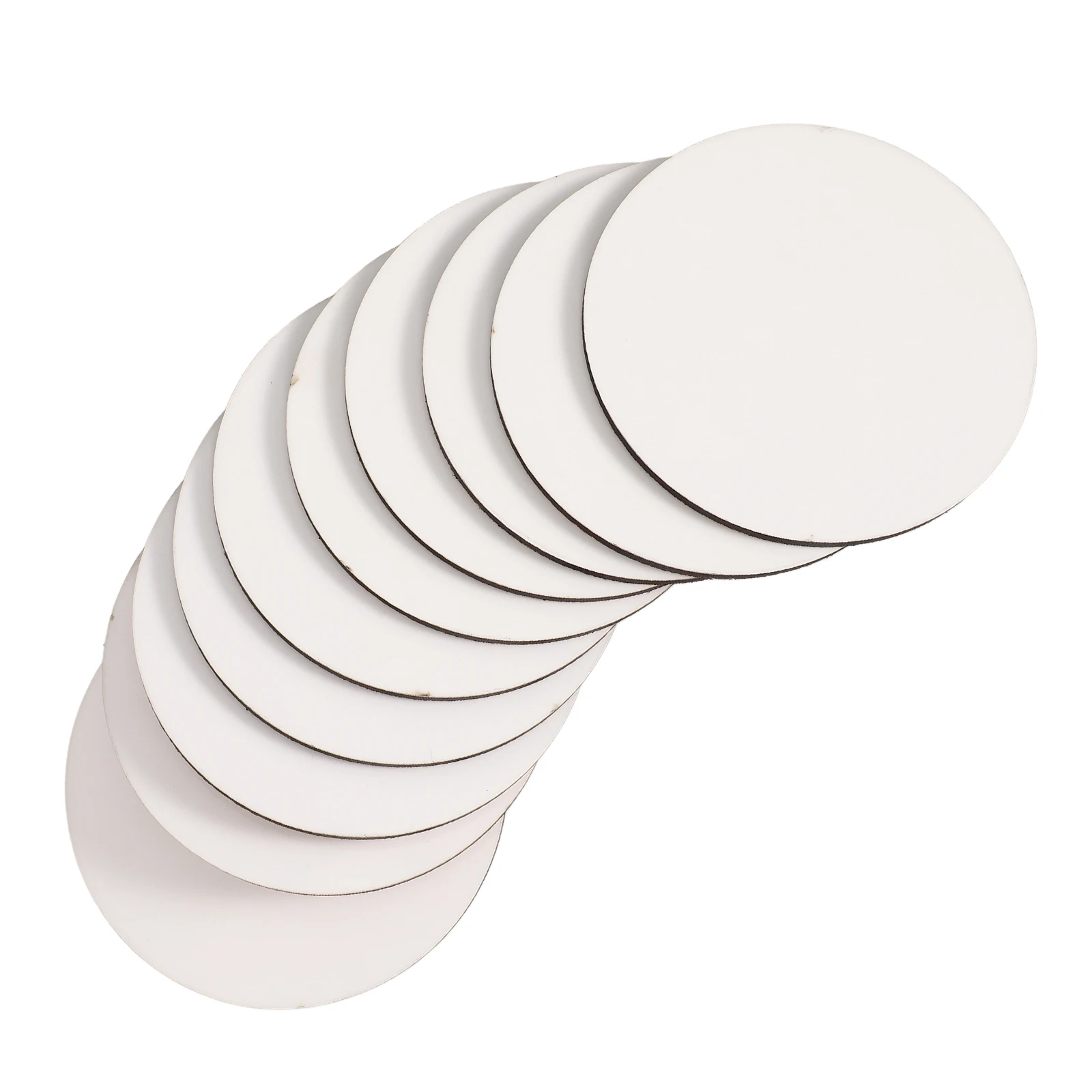 

10 Pcs Wooden Board Painting Supplies Printable Cup Coasters Sublimation Blank Round Blanks Diy Pad Heat Small