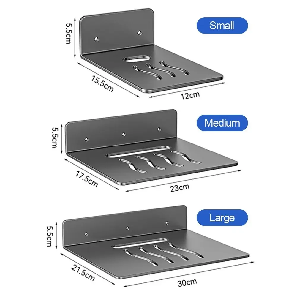 Metal Router Storage Rack Wall Mounted Non-Drilling Design Camera Supporting Holder Space-saving Surveillance Mount Shelf